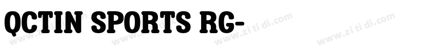 Qctin Sports Rg字体转换